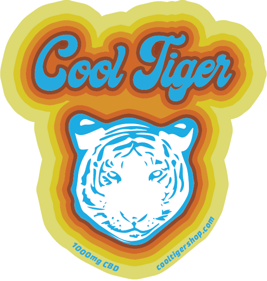 Cool Tiger Summer Sticker